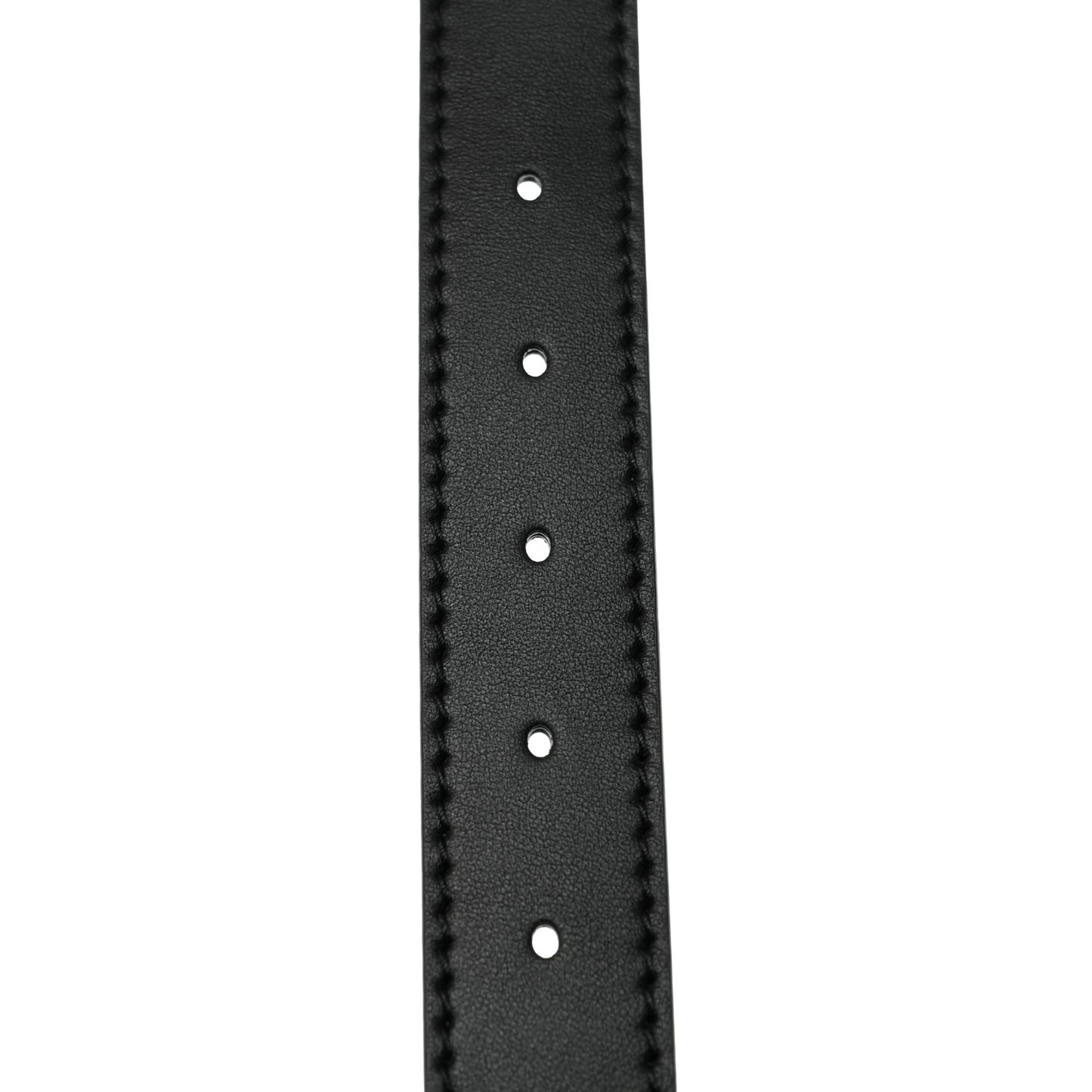 Calfskin D Fence Belt 75 Black