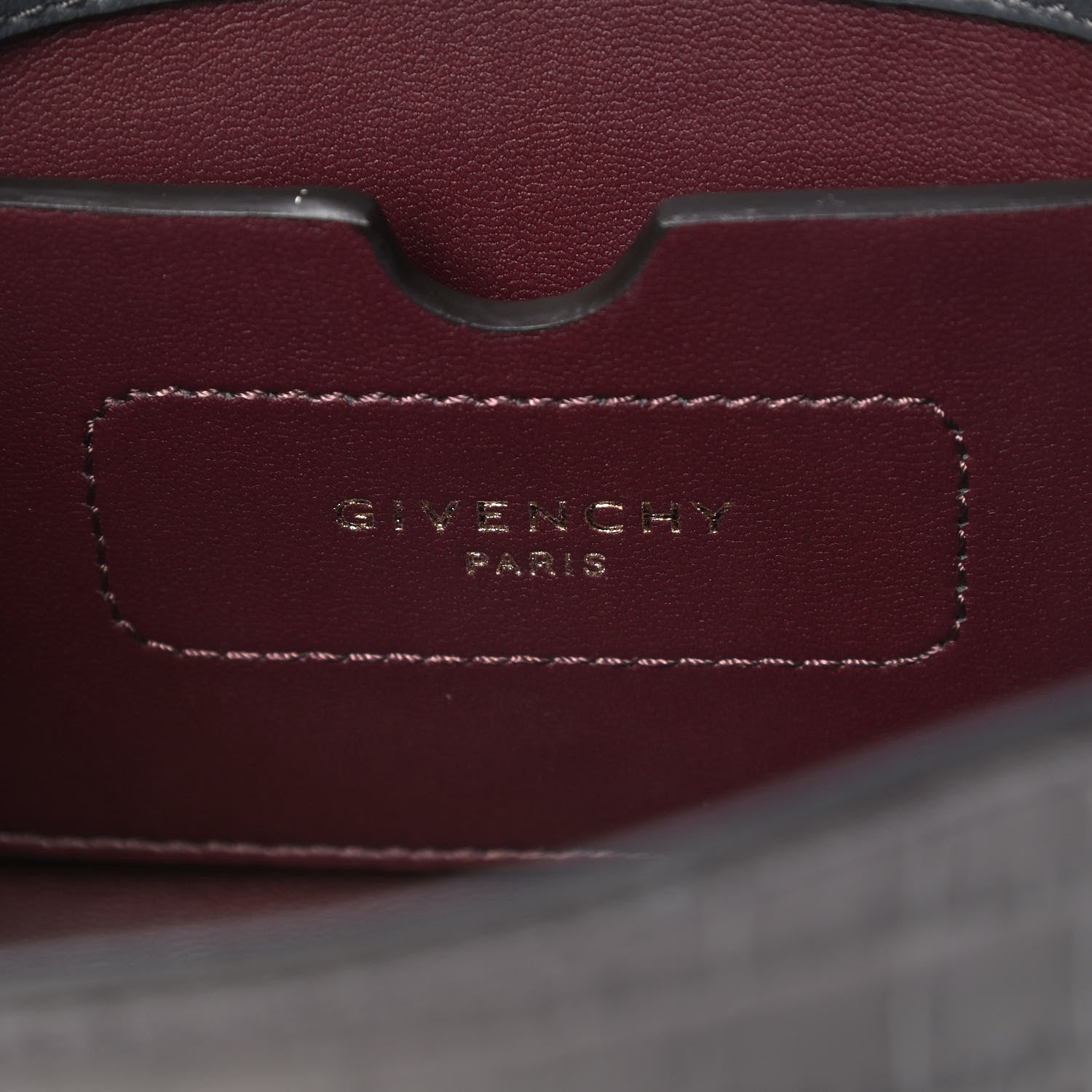Givenchy Calfskin Crocodile Embossed Eden Mini Top Handle Storm Grey 6 of 8