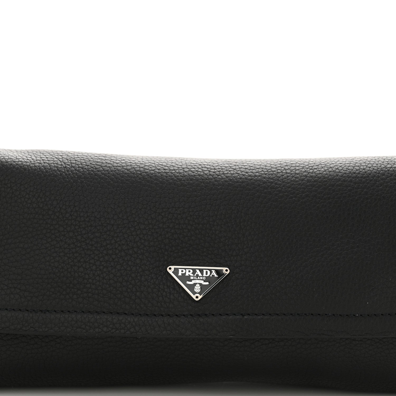 Prada Vitello Daino Swing Flap Shoulder Bag Black 7 of 13