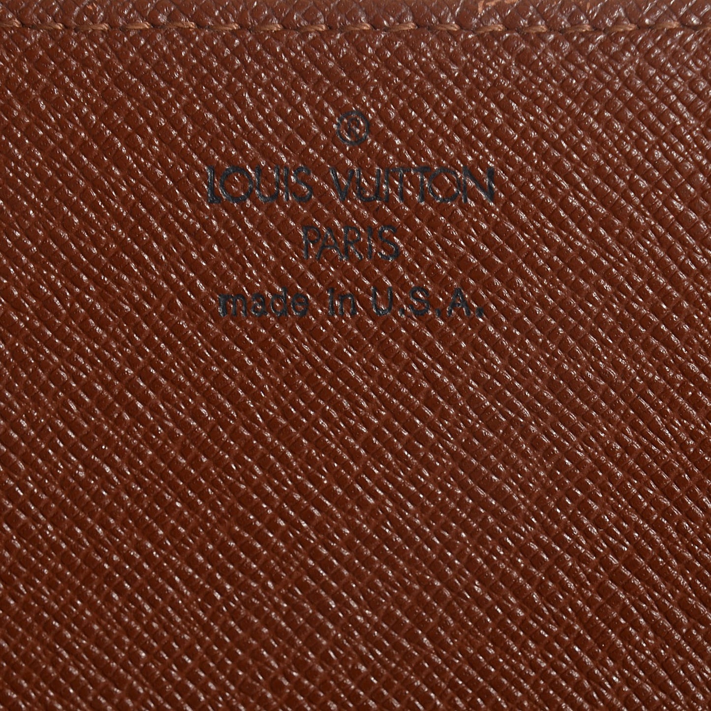 Monogram Simple Checkbook Holder Wallet