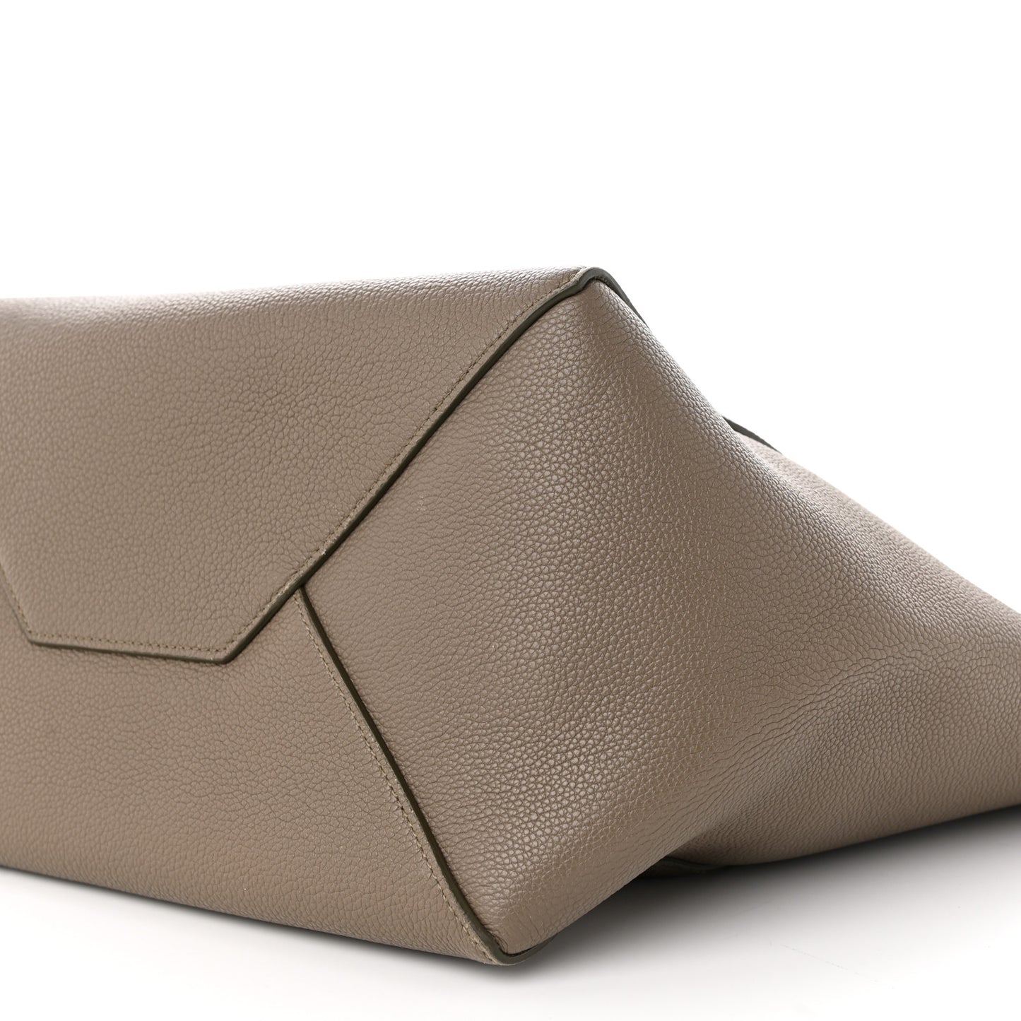 Soft Grained Calfskin Medium Belt Cabas Phantom Taupe