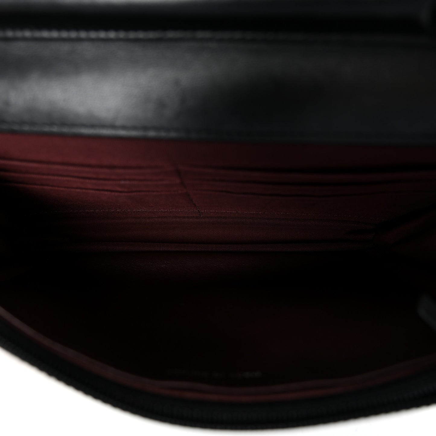 Lambskin Quilted Wallet On Chain WOC Black