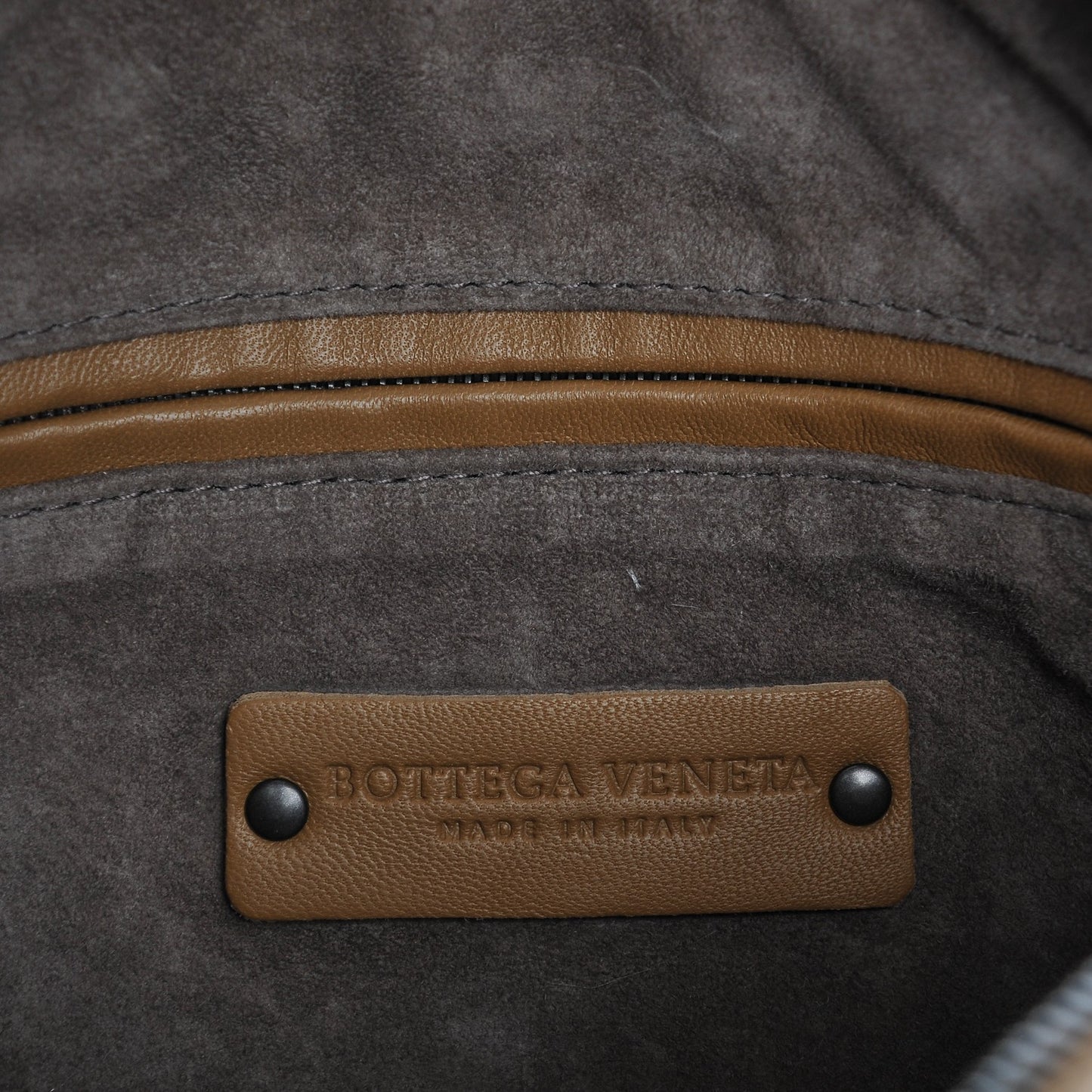 Nappa Intrecciato Pillow Crossbody Messenger Camel