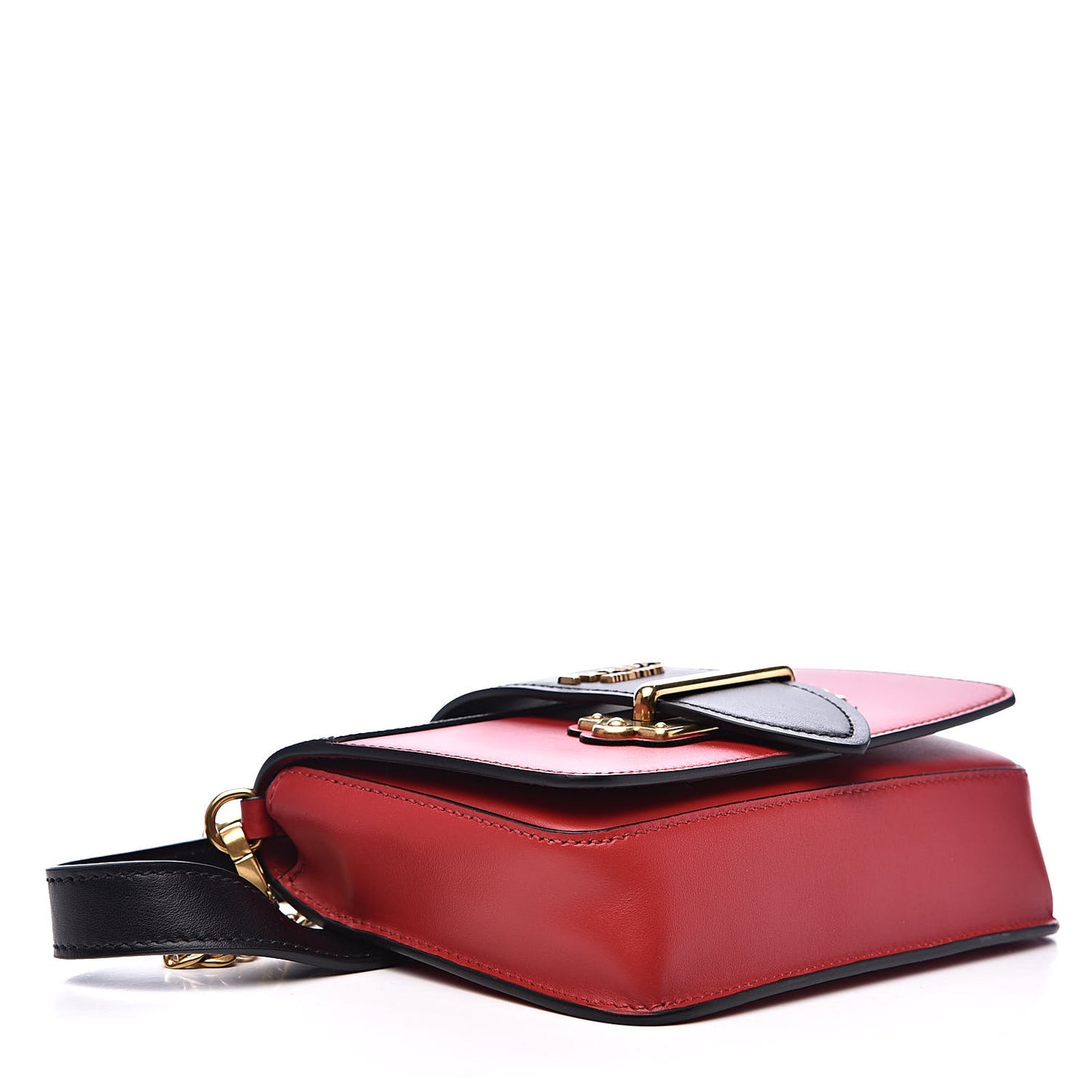 Saffiano City Calf Cahier Belt Bag Fuoco Black