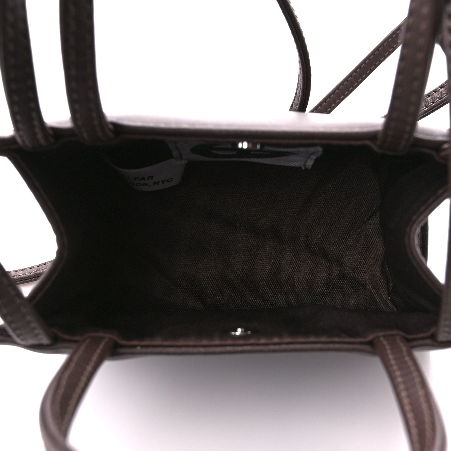 Telfar Vegan Leather Small Shopping Bag Chocolate 5 of 10