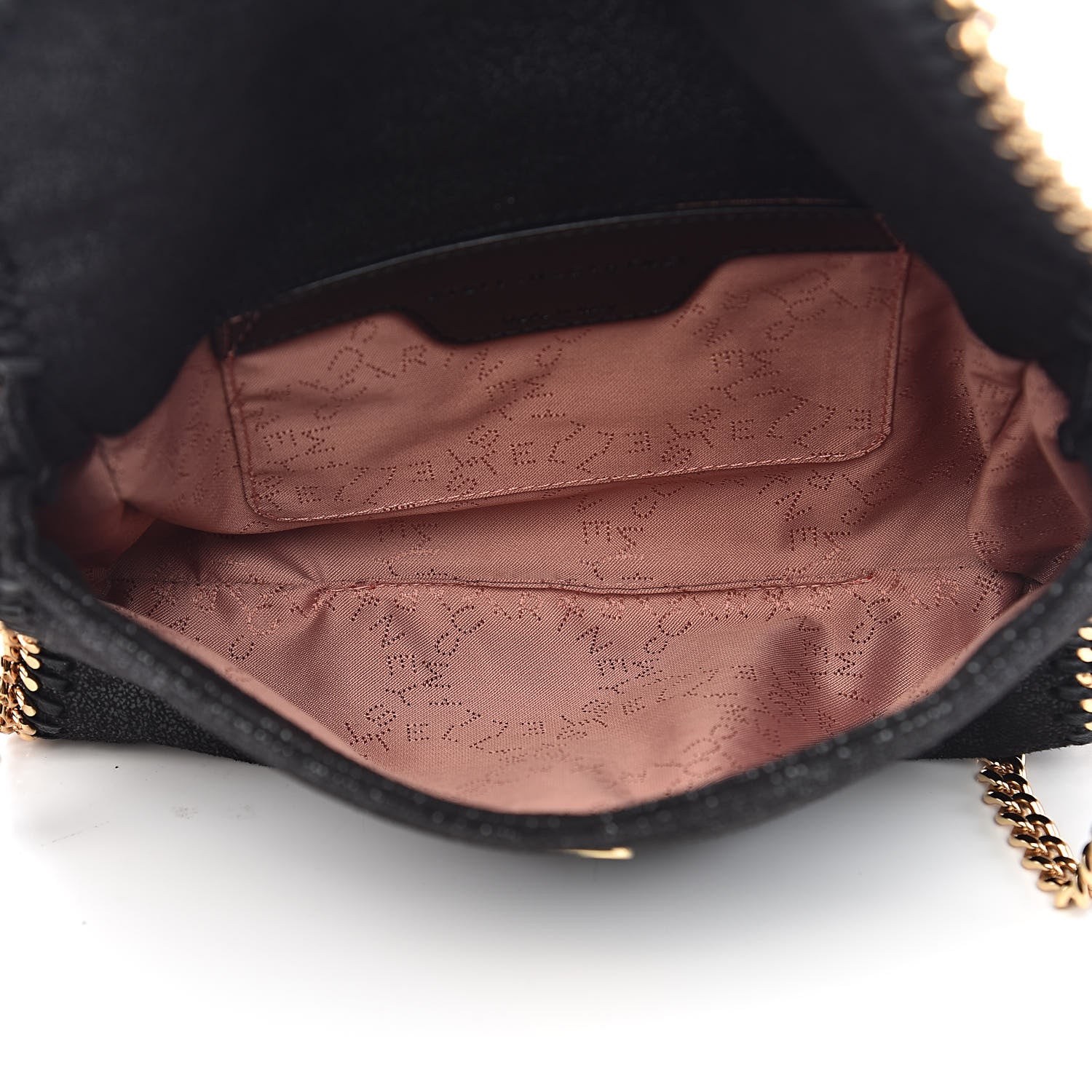 Stella McCartney Shaggy Deer Mini Falabella Shoulder Bag Black 6 of 10