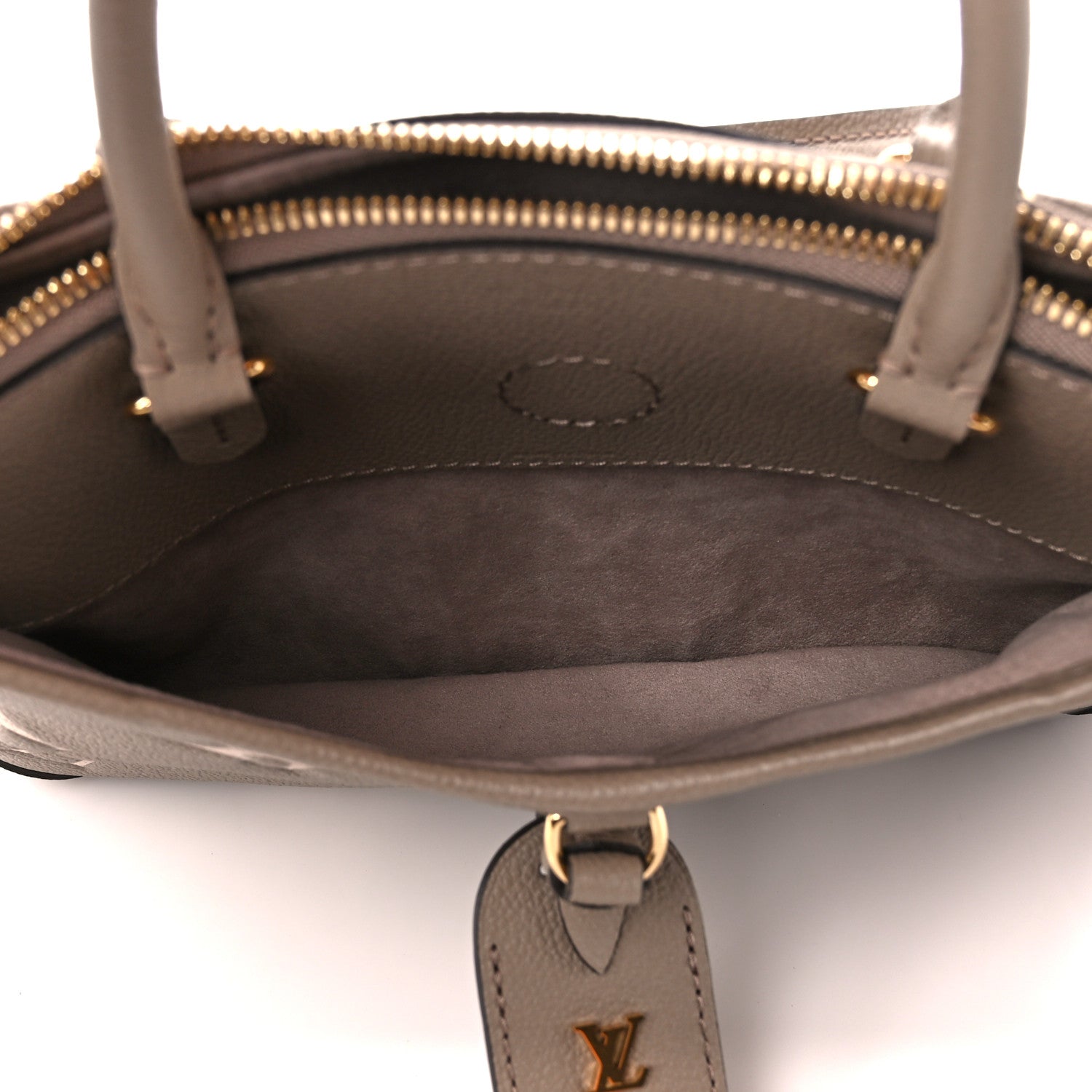 Louis Vuitton Empreinte Monogram Giant Trianon PM Tourterelle Creme 7 of 13