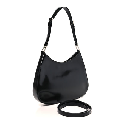 Prada Spazzolato Large Cleo Adjustable Strap Shoulder Bag Black 3 of 9