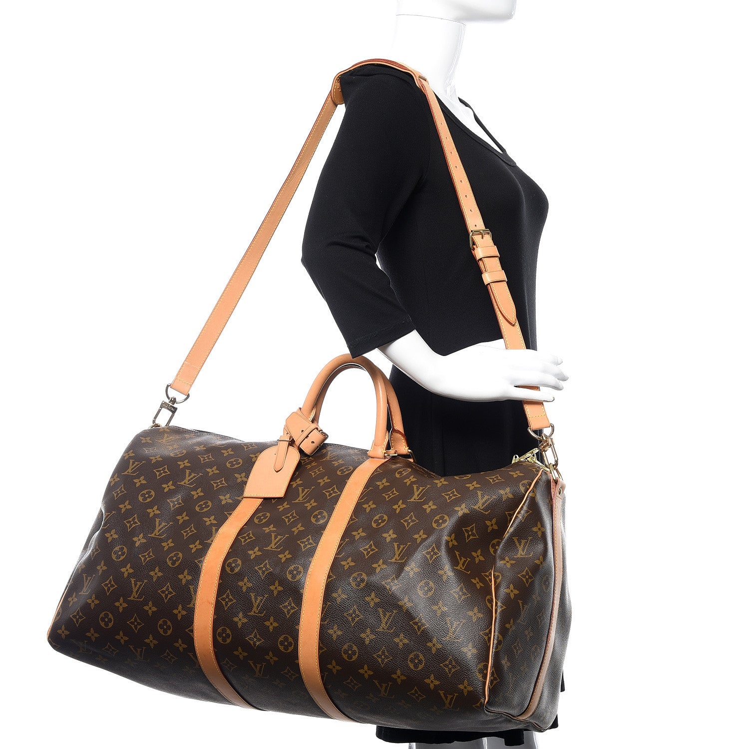Louis Vuitton Monogram Keepall Bandouliere 55 2 of 13