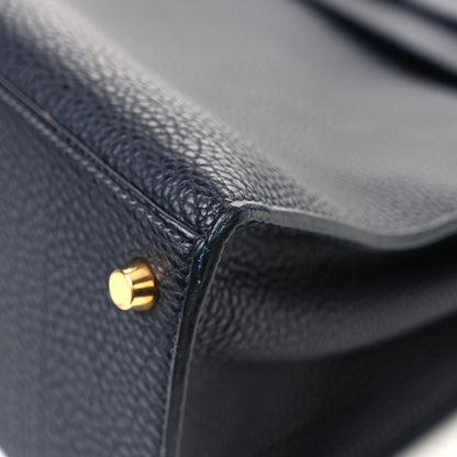 Hermes Fjord Kelly Sellier 35 Bleu Indigo 10 of 18