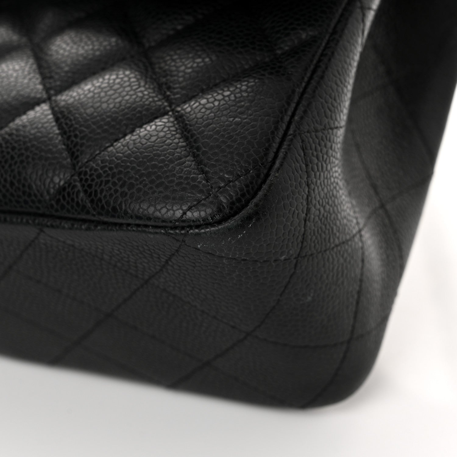 Chanel Caviar Quilted Jumbo Double Flap Black 17 of 21