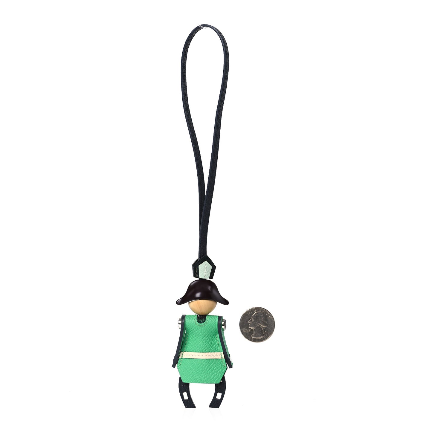 Epsom Chevre Mysore Artificer Bag Charm Ardoise Rouge Sellier Vert Moyen Vert Comics Nata Vert Peppermint