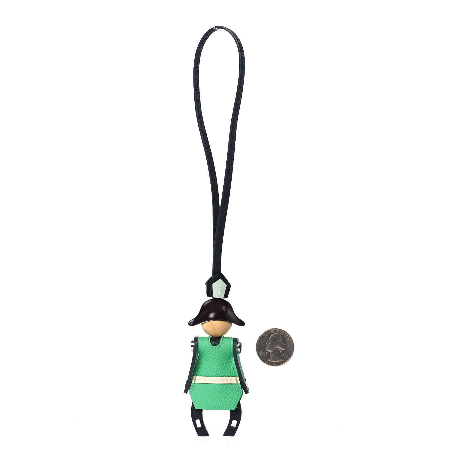 Hermes Epsom Chevre Mysore Artificer Bag Charm Ardoise Rouge Sellier Vert Moyen Vert Comics Nata Vert Peppermint 2 of 5