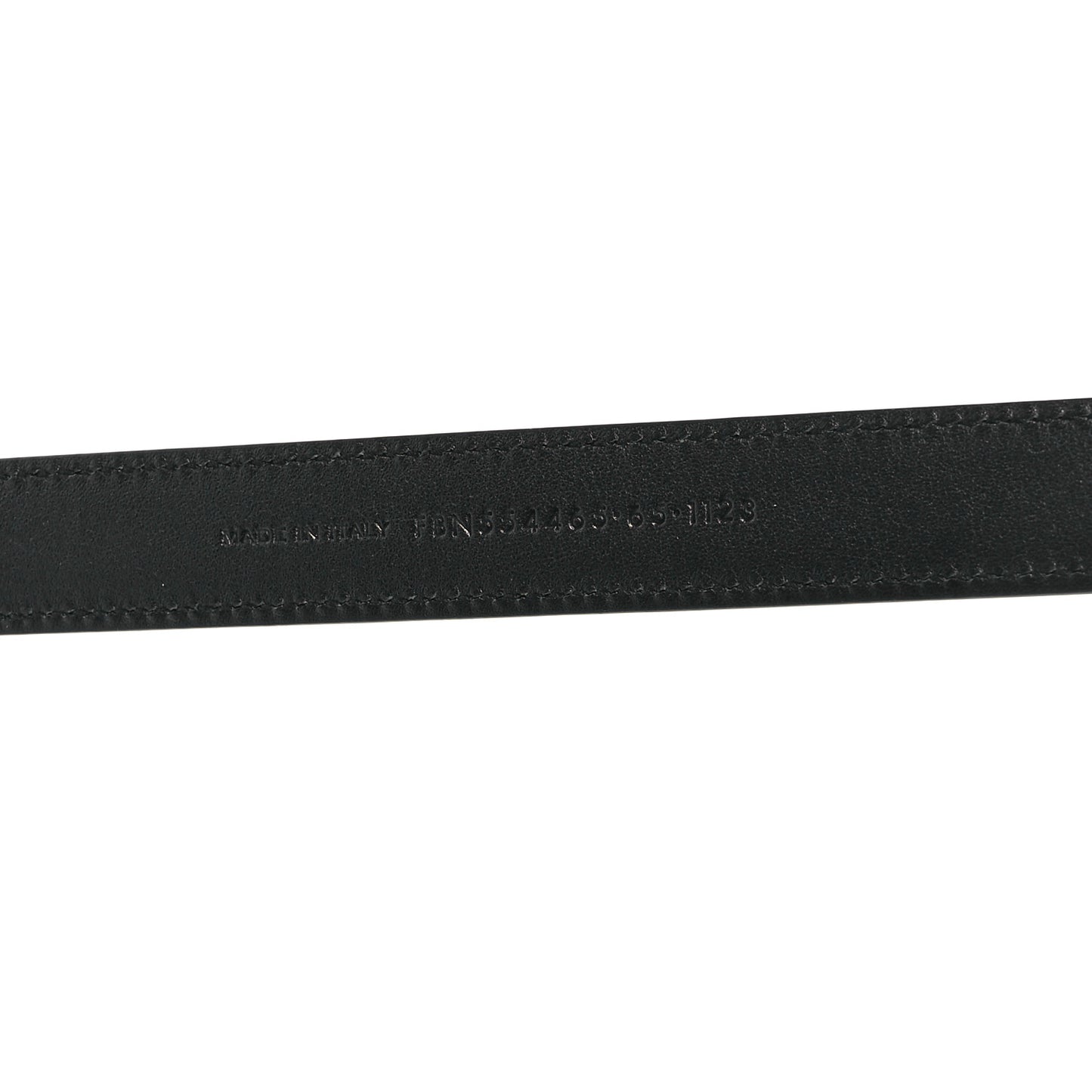 Smooth Calfskin Monogram Narrow Square Buckle Belt 65 26 Black