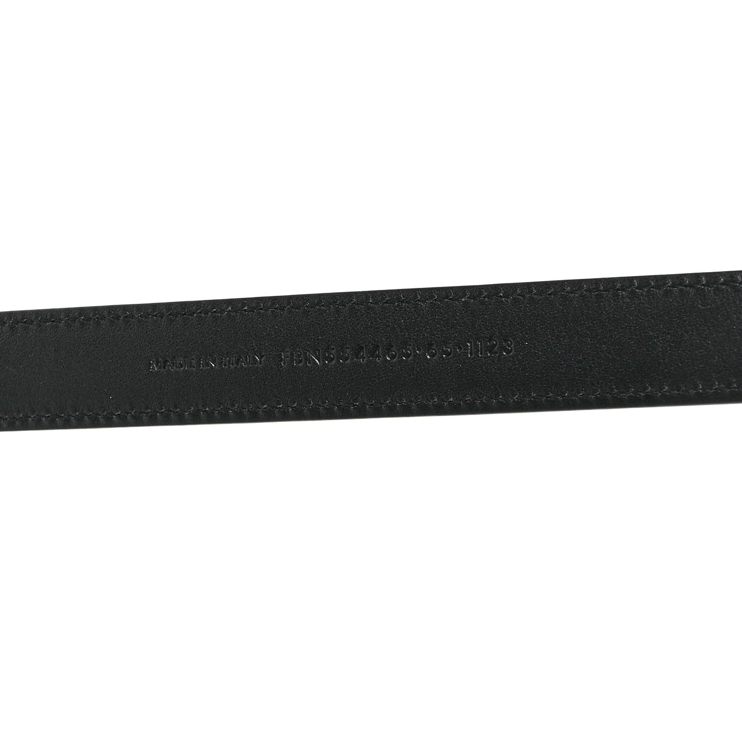 Saint Laurent Smooth Calfskin Monogram Narrow Square Buckle Belt 65 26 Black 4 of 6