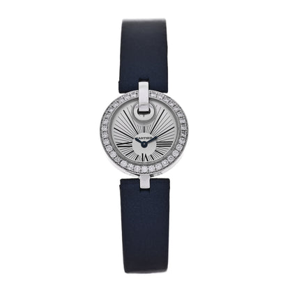 Cartier 18K White Gold Satin Diamond Bezel 27mm Captive De Cartier Quartz Watch 1 of 5