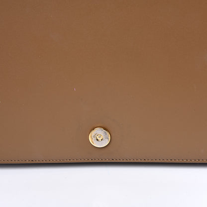 Saint Laurent Smooth Calfskin Medium Classic Monogram Universite Bag Dark Beige 14 of 17
