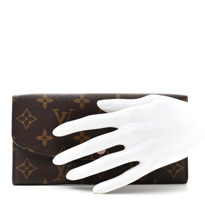 Louis Vuitton Monogram Emilie Wallet Rose Ballerine 2 of 10