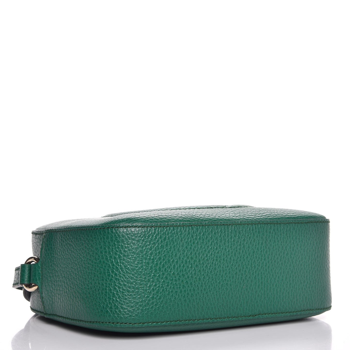 Pebbled Calfskin Small Soho Disco Bag Emerald Green