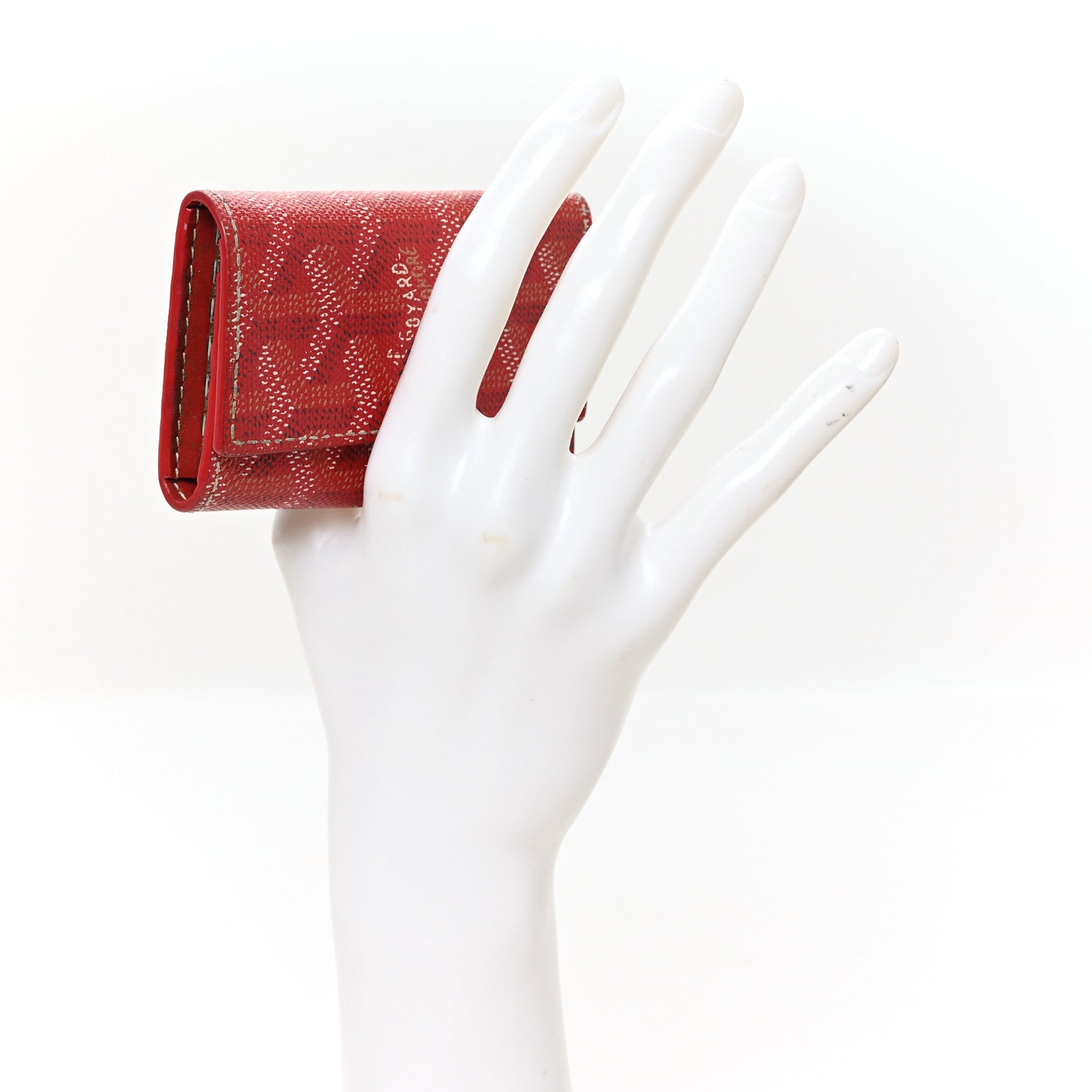 Goyard Goyardine Saint Michel 6 Key Holder Red 2 of 7