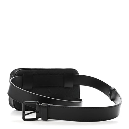 Louis Vuitton Taurillon Monogram Uniformes Solar Ray Soft Pochette Volga Belt Bag Black 2 of 4