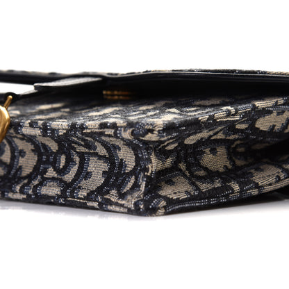 Christian Dior Oblique Saddle Belt Bag Blue 13 of 16