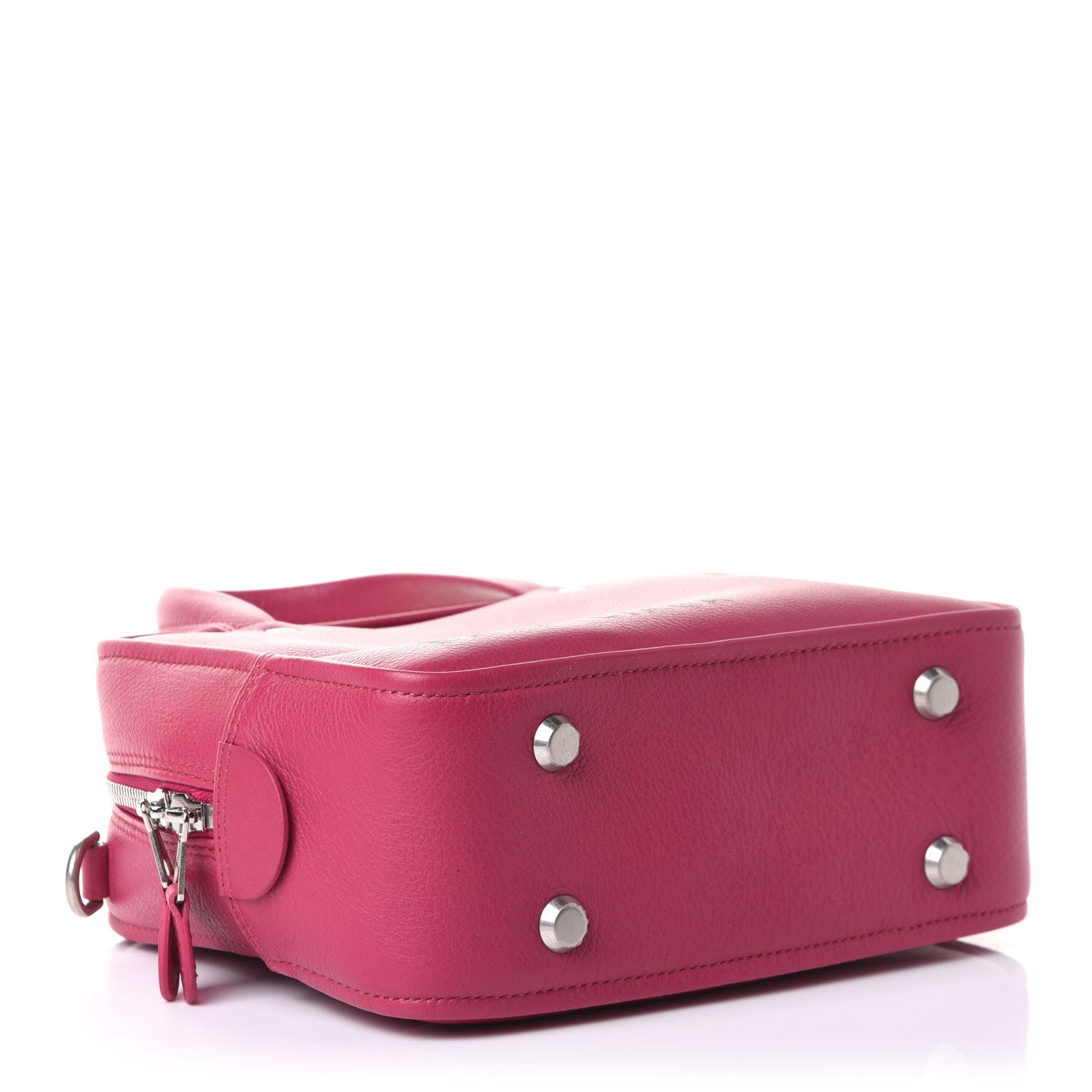 Balenciaga Shiny Day Calfskin XS Triangle Square Bag Pink 4 of 10