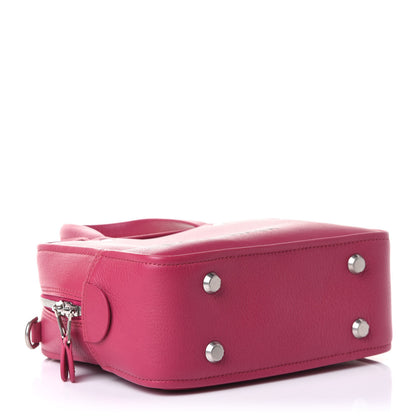 Balenciaga Shiny Day Calfskin XS Triangle Square Bag Pink 4 of 10