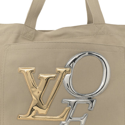 Louis Vuitton Canvas Miroir Thats Love LVOE Tote GM Beige 7 of 9