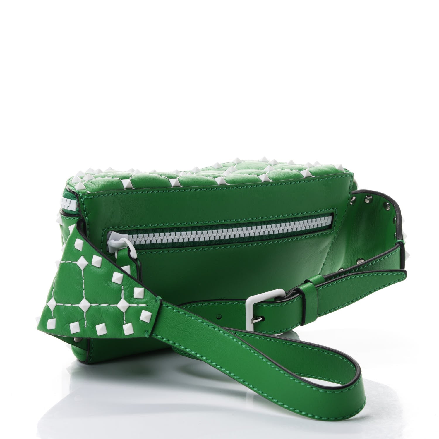 Valentino Garavani Nappa Free Rockstud Spike Belt Bag Peppermint 2 of 4
