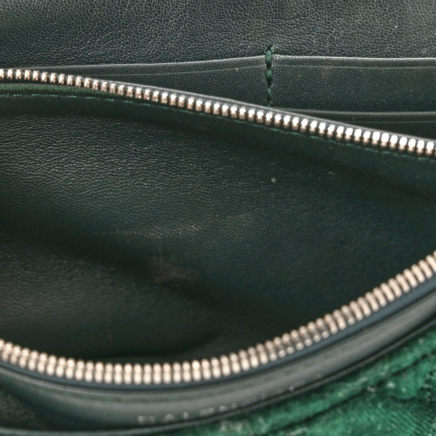 Balenciaga Velvet Logo Matelasse S BB Round Shoulder Bag Vert Emeraude 10 of 11