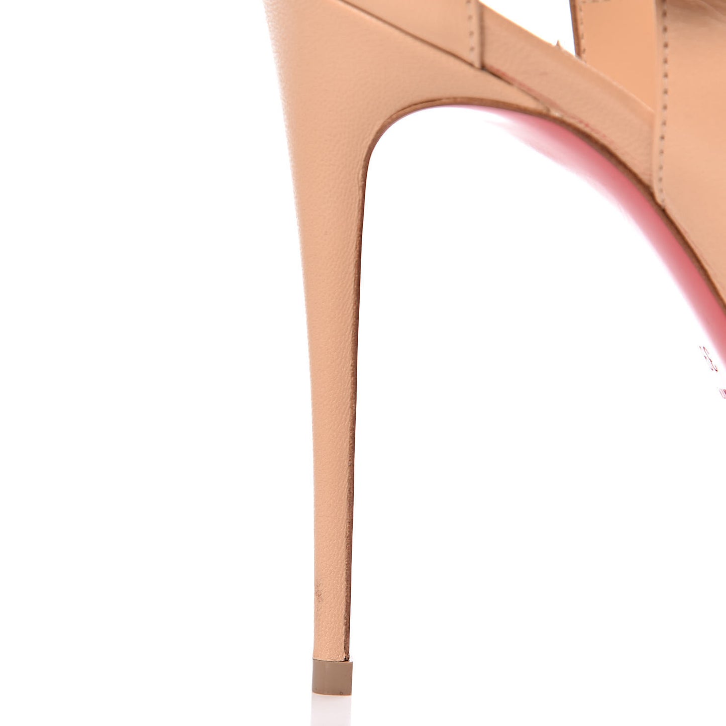 Calfskin PVC Multimiss 100 Ankle Strap Pumps 39 Nude