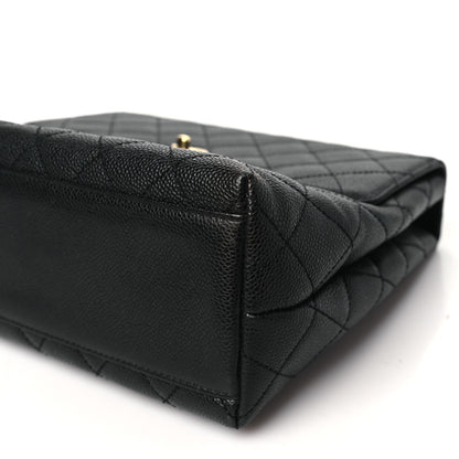 Chanel Caviar Quilted Jumbo Kelly Flap Black 10 of 11