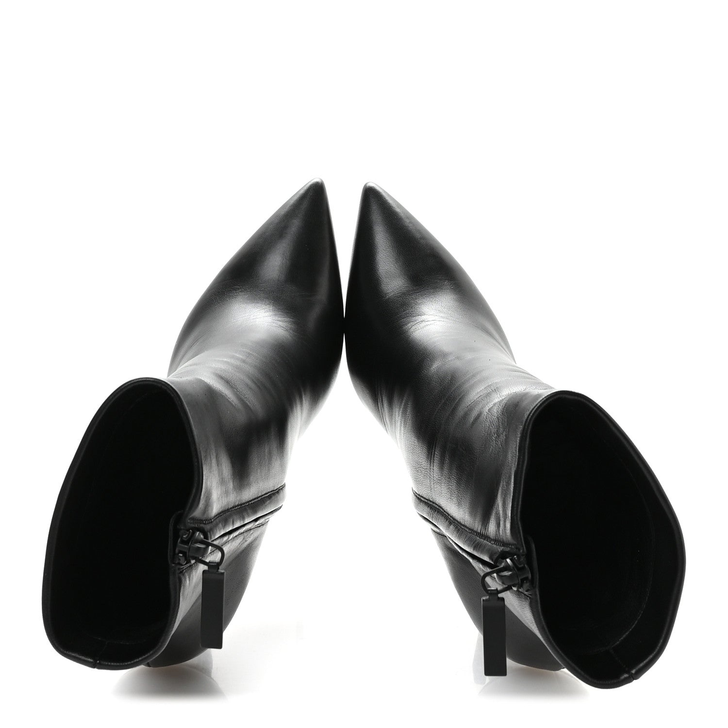 Saint Laurent Calfskin Opyum Ankle Boots 39.5 Black 2 of 9