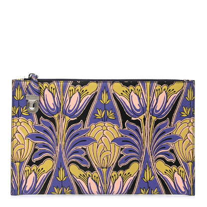 Prada Saffiano Floral Print Flat Pouch 1 of 6