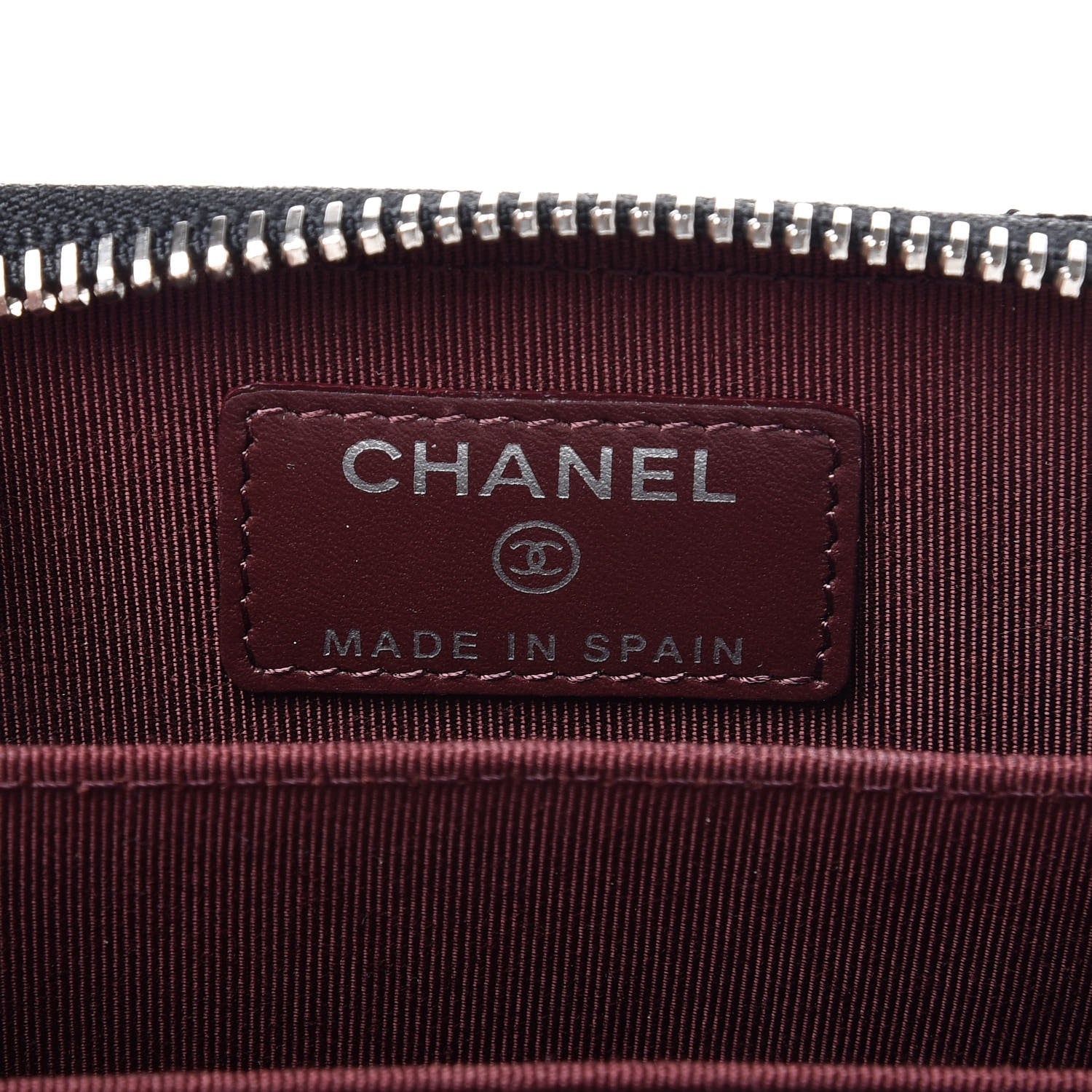 Chanel Caviar Quilted Zip Coin Purse Black 6 of 8