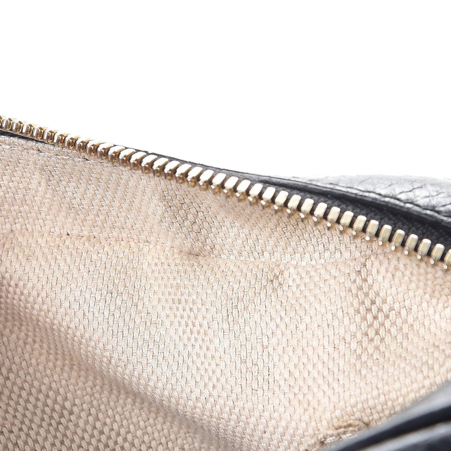 Pebbled Calfskin Small Soho Disco Bag Black