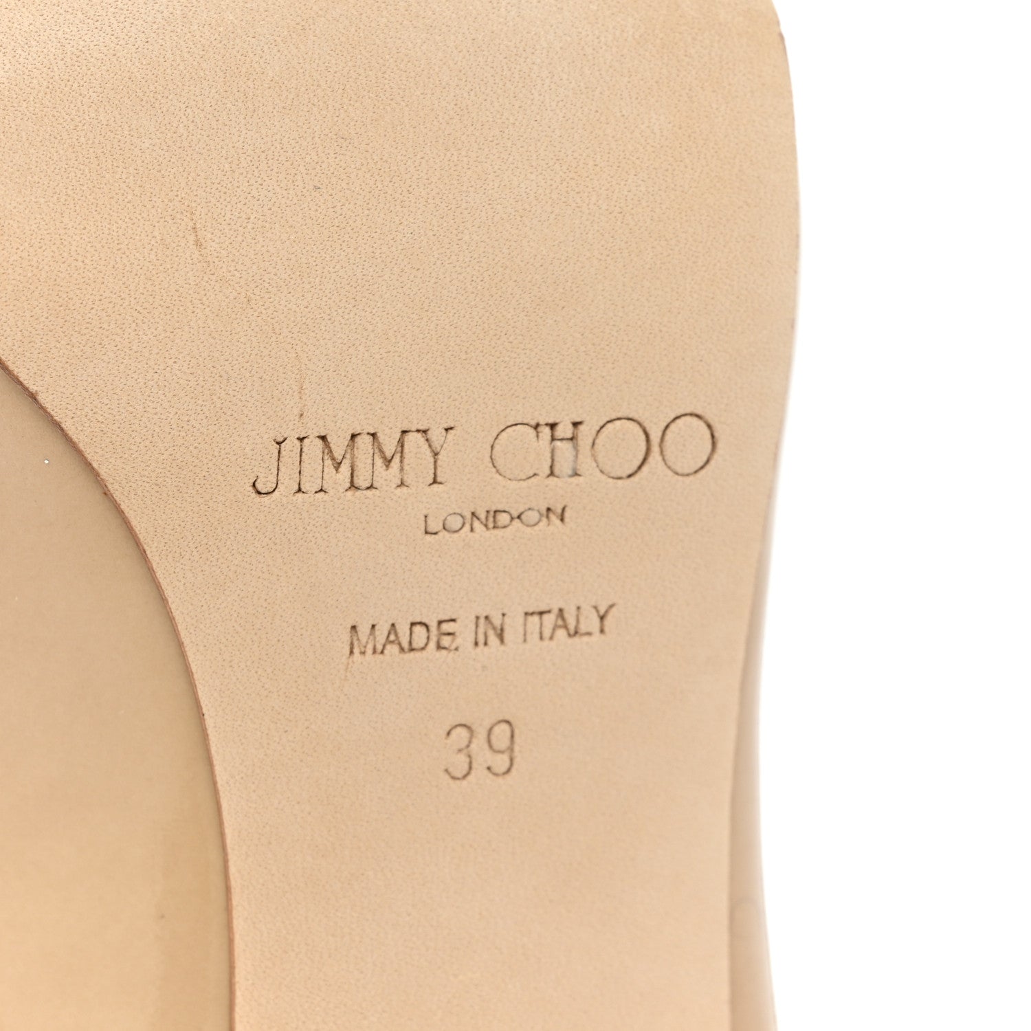 Jimmy Choo Patent Mesh Maven Peep Toe Pumps 39 Nude 6 of 13