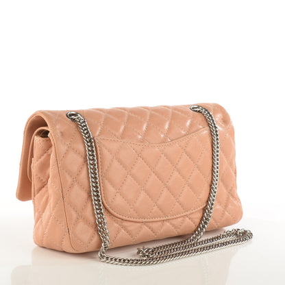 Chanel Washed Lambskin Quilted Medium Double Flap Bijoux Chain Pink 3 of 8