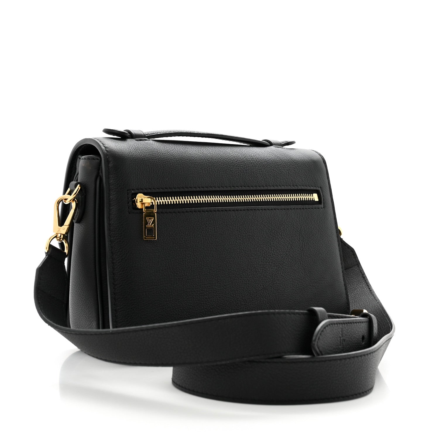 Louis Vuitton Grained Calfskin Lockme Oxford Black 2 of 11