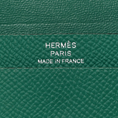 Hermes Epsom Mini Bearn Wallet Vert Jade 6 of 7