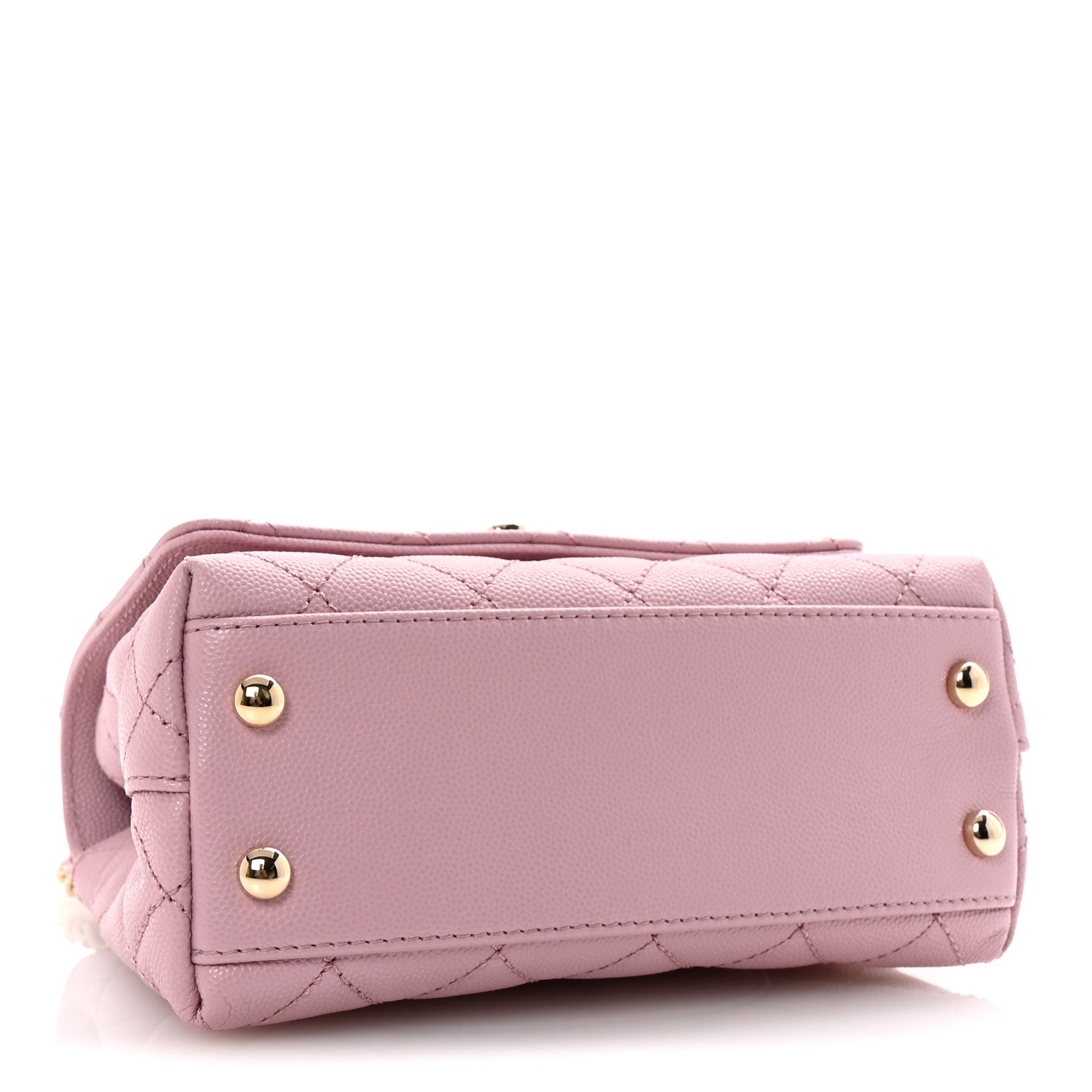 Chanel Caviar Quilted Extra Mini Coco Handle Flap Light Pink 4 of 11