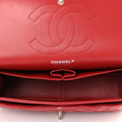 Chanel Caviar Quilted Jumbo Double Flap Red 7 of 9