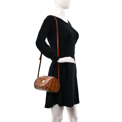 MCM Visetos Barrel Bag Cognac 2 of 10