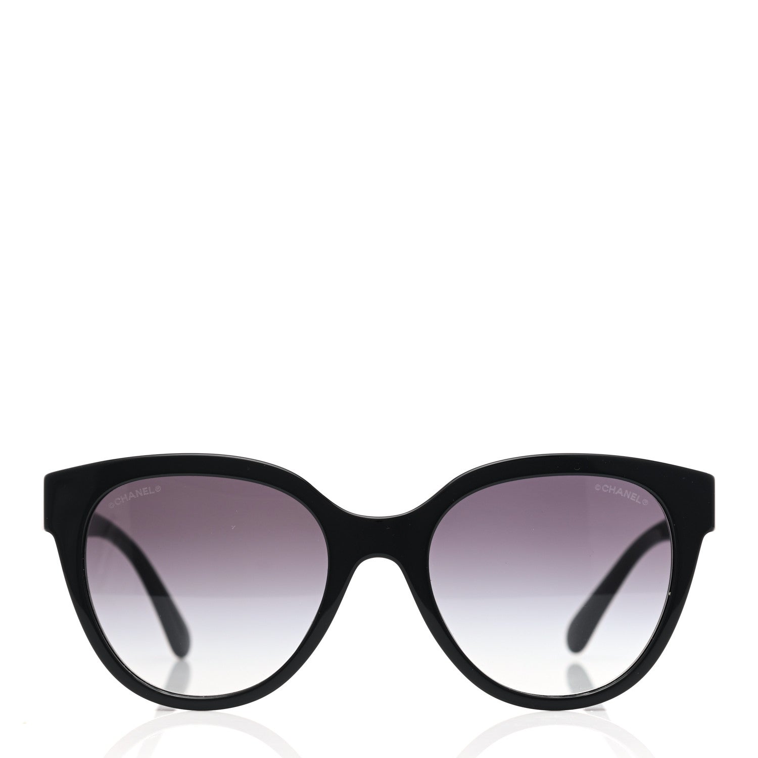 Chanel Acetate CC Butterfly Sunglasses 5414 Black Beige 2 of 7