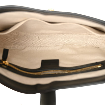 Gucci Boarded Dyana Lux Calfskin Bi-Color Small Jackie 1961 Hobo Mystic White Black 5 of 12
