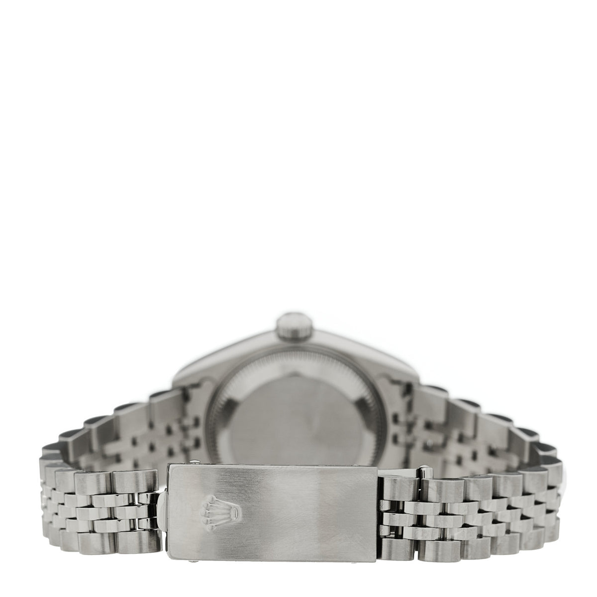 Stainless Steel 18K White Gold Diamond 26mm Oyster Perpetual Datejust Watch Black 79174