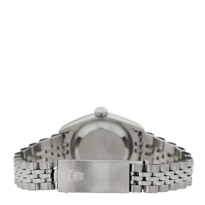 Rolex Stainless Steel 18K White Gold Diamond 26mm Oyster Perpetual Datejust Watch Black 79174 3 of 6