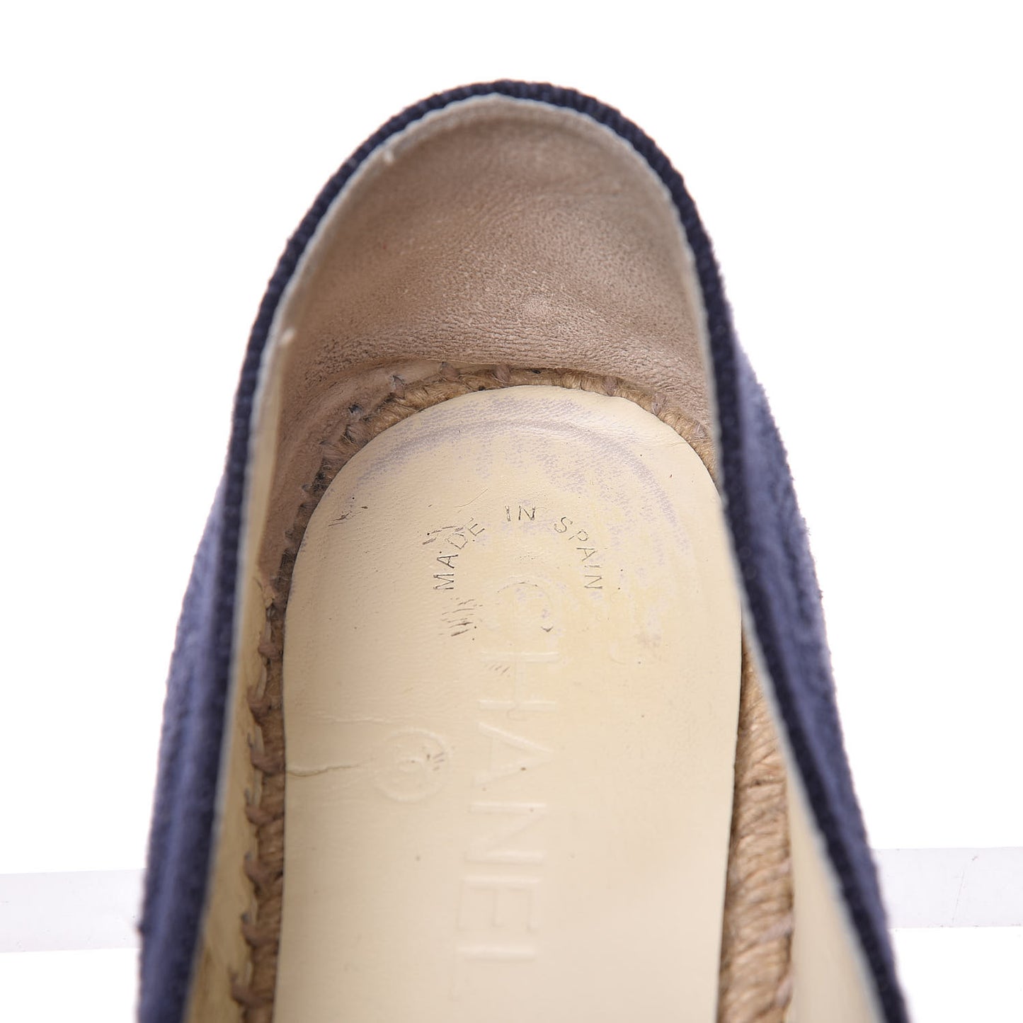 Denim Toile CC Espadrilles 41 Navy Black