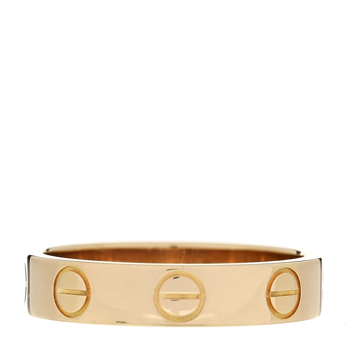 Cartier 18K Yellow Gold 3.5mm LOVE Wedding Band Ring 46 3.75 3 of 4